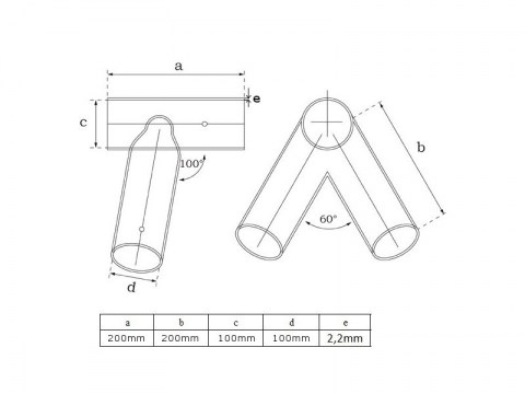 Swing Bracket Corner Connector Beam Bracket round oblique_007